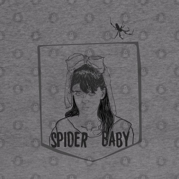 Spider Baby Pocket Tee by attackofthegiantants